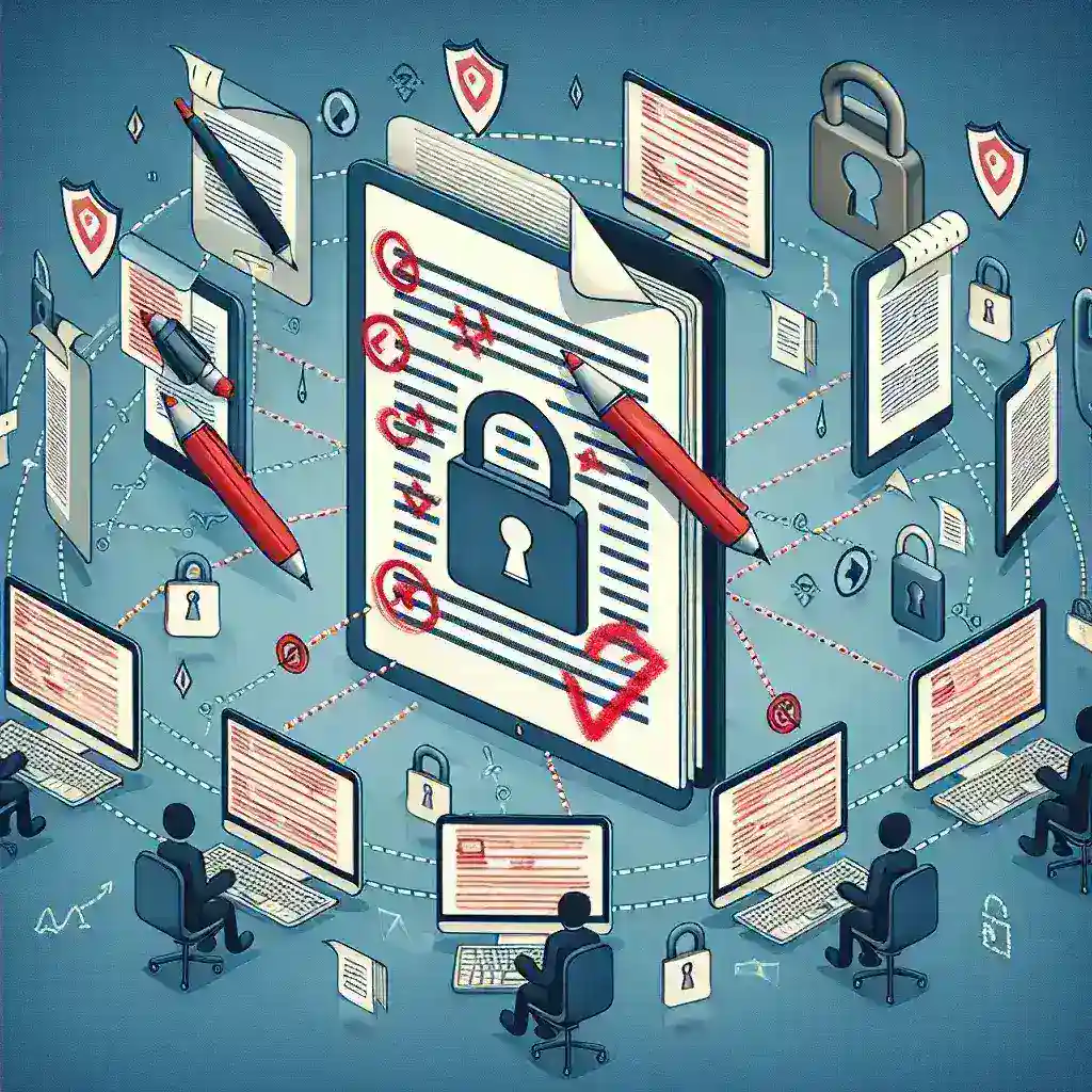 "Screenshot of Google Chat interface showcasing new secure document co-editing feature within group chats, highlighting collaborative tools and user-friendly design."